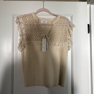 Bluivy Beige Knit Cardigan